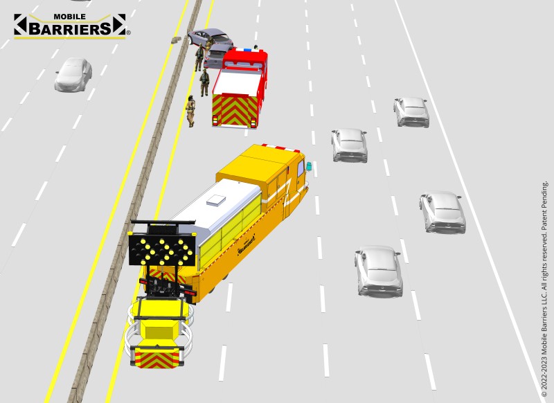 Mobile Barriers HBT Blocker Truck - Blocking Apparatus